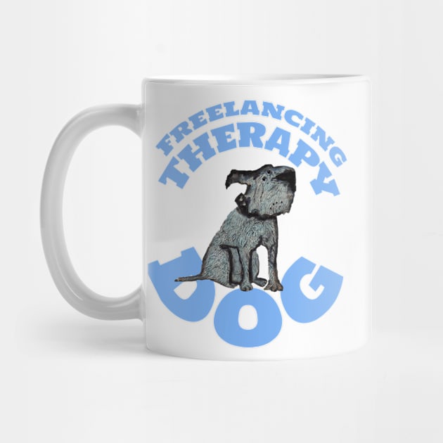 Freelancing Therapy Dog by krisevansart